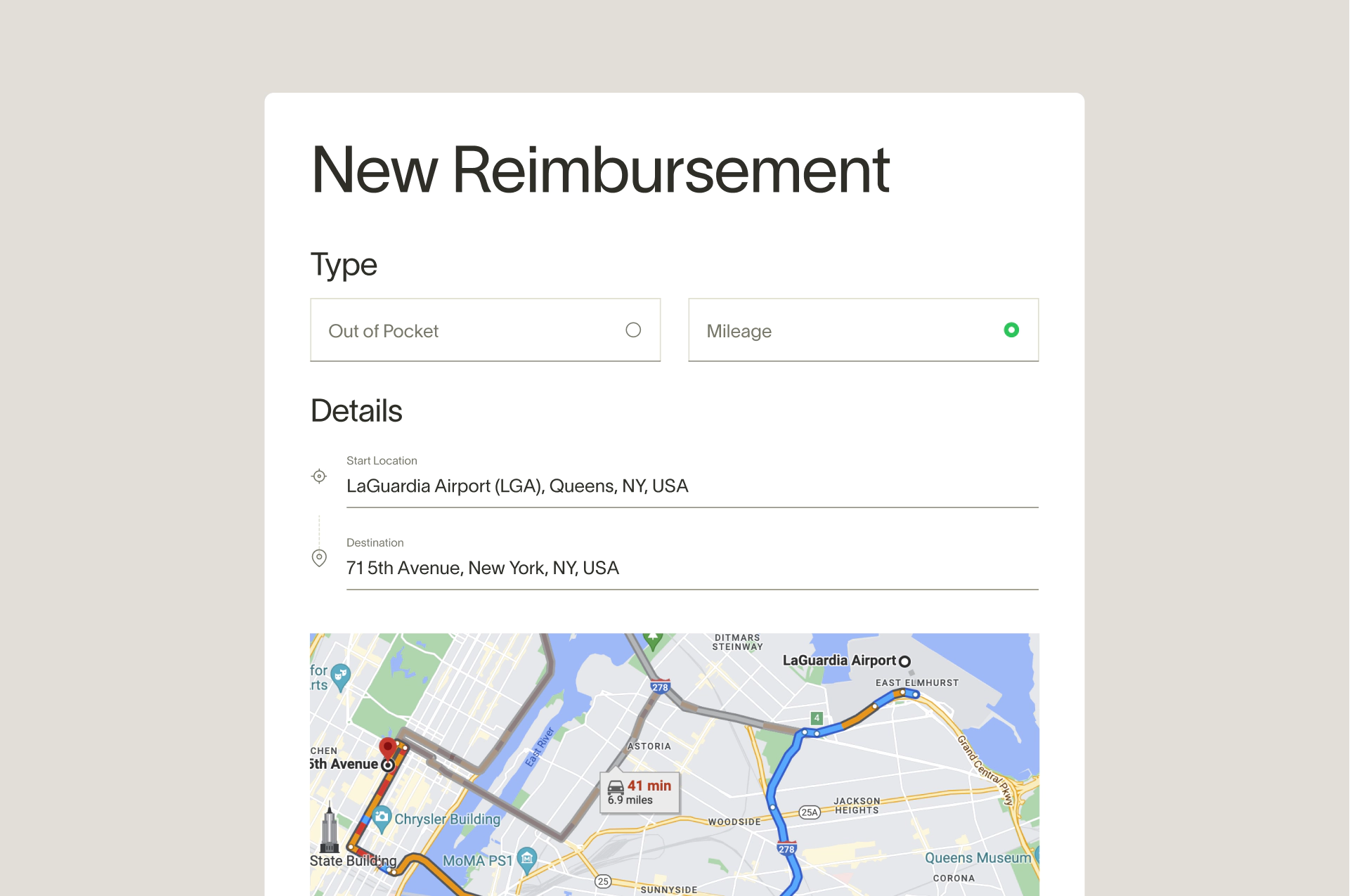 Expense reimbursement software